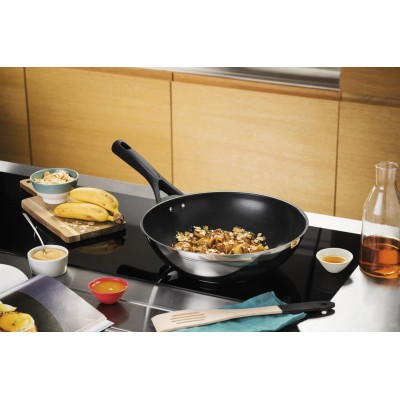 Сковорода PYREX EXPERT Touch сковорідка WOK 28см б/кришки (ET28BWX/7646) Сковорода PYREX EXPERT Touch сковорідка WOK 28см б/кришки (ET28BWX/7646)