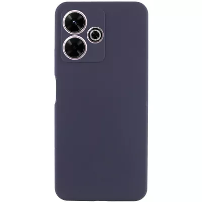 Чохол Silicone Cover Lakshmi Full Camera (AAA) для Xiaomi Redmi 13 4G / Poco M6 4G Темно-синій / Midnight blue