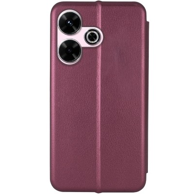 Шкіряний чохол (книжка) Classy для Xiaomi Redmi 13 4G / Poco M6 4G Бордовий