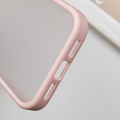 TPU+PC чохол Metal Buttons для Apple iPhone 16 (6.1") Рожевий