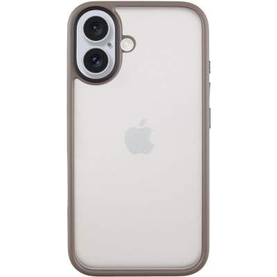TPU+PC чохол Metal Buttons для Apple iPhone 16 (6.1") Сірий TPU+PC чохол Metal Buttons для Apple iPhone 16 (6.1") Сірий
