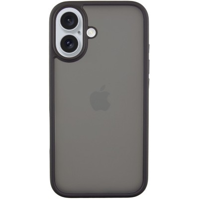 TPU+PC чохол Metal Buttons для Apple iPhone 16 (6.1") Чорний