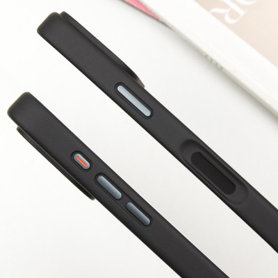TPU+PC чохол Metal Buttons для Apple iPhone 16 (6.1") Чорний