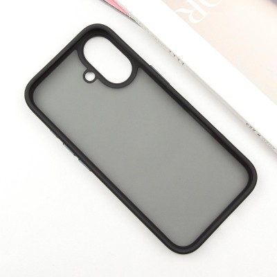 TPU+PC чохол Metal Buttons для Apple iPhone 16 (6.1") Чорний