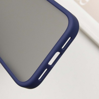 TPU+PC чохол Metal Buttons для Apple iPhone 16 Pro (6.3") Синій