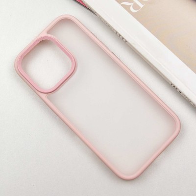 TPU+PC чохол Metal Buttons для Apple iPhone 16 Pro Max (6.9") Рожевий