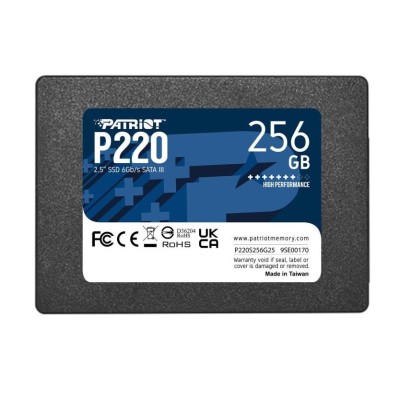 Твердотільний запам’ятовувальний пристрій накопичувач (SSD) SATA2.5" 256GB P220 P220S256G25 PATRIOT