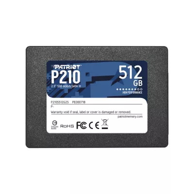 Твердотільний запам’ятовувальний пристрій накопичувач (SSD) SATA2.5" 512GB P210 P210S512G25 PATRIOT