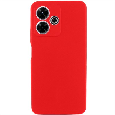 Чохол Silicone Cover Lakshmi Full Camera (AAA) для Xiaomi Redmi 13 4G / Poco M6 4G Червоний / Red