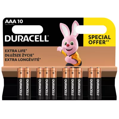 Батарейка DURACELL LR03 MN2400 уп. 1х10 шт.