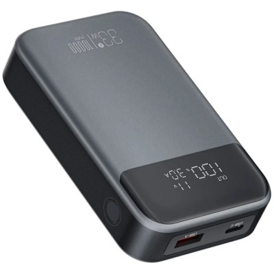 зовн. акум. XO PR232 - 10000 mAh PD30W + PPS33W (Чорний)