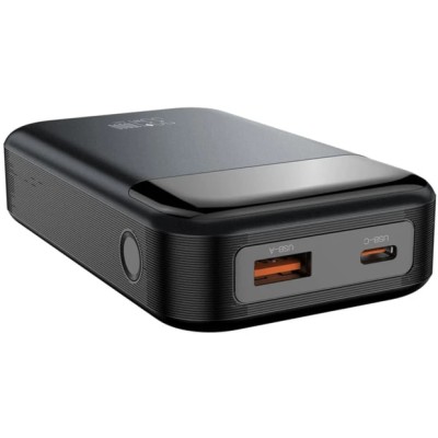 зовн. акум. XO PR232 - 10000 mAh PD30W + PPS33W (Чорний)