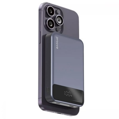 Портативна батарея Proove 10000mAh 20W Hoodman Magnetic (PBH120010003) Grey