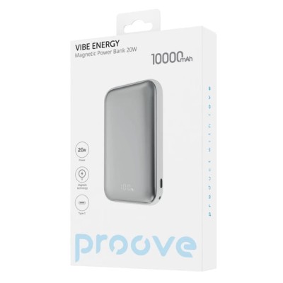 Портативна батарея Proove 10000mAh 20W Vibe Energy (PBVE20022202) White