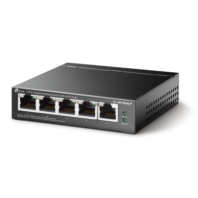 5-портовий настільний комутатор з 4 РоЕ+ портами, TL-SG1005LP
