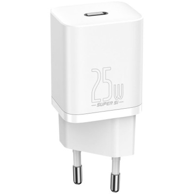 Зарядний Пристрій Baseus Super Si Quick Charger 1C 25W (CCSP020102) White Зарядний Пристрій Baseus Super Si Quick Charger 1C 25W (CCSP020102) White