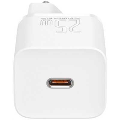 Зарядний Пристрій Baseus Super Si Quick Charger 1C 25W (CCSP020102) White Зарядний Пристрій Baseus Super Si Quick Charger 1C 25W (CCSP020102) White