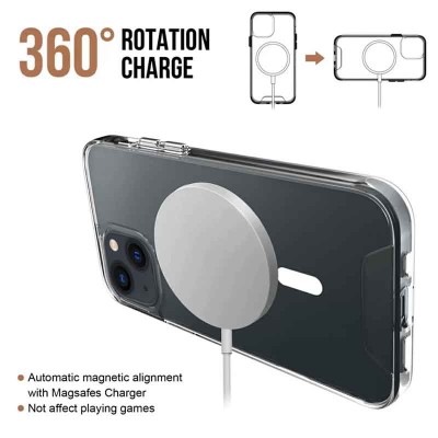 Чохол TPU Space Case with MagSafe для Apple iPhone 13 mini (5.4") Прозорий Чохол TPU Space Case with MagSafe для Apple iPhone 13 mini (5.4") Прозорий