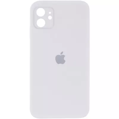 Чохол Silicone Case Square Full Camera Protective (AA) для Apple iPhone 11 (6.1") Білий / White