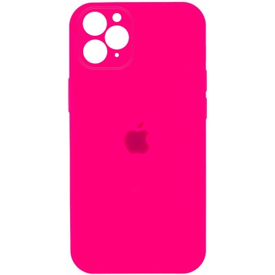 Чохол Silicone Case Square Full Camera Protective (AA) для Apple iPhone 11 Pro Max (6.5") Рожевий / Barbie pink Чохол Silicone Case Square Full Camera Protective (AA) для Apple iPhone 11 Pro Max (6.5") Рожевий / Barbie pink