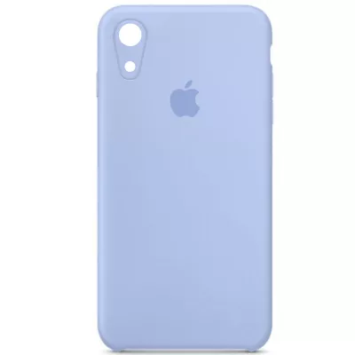 Чохол Silicone Case Square Full Camera Protective (AA) для Apple iPhone XR (6.1") Блакитний / Lilac Blue