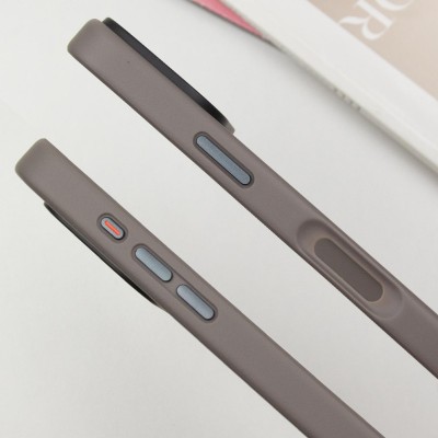 TPU+PC чохол Metal Buttons для Apple iPhone 16 (6.1") Сірий TPU+PC чохол Metal Buttons для Apple iPhone 16 (6.1") Сірий