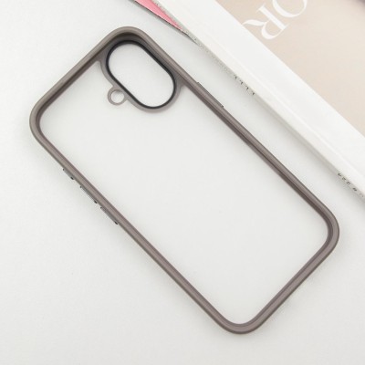 TPU+PC чохол Metal Buttons для Apple iPhone 16 (6.1") Сірий TPU+PC чохол Metal Buttons для Apple iPhone 16 (6.1") Сірий
