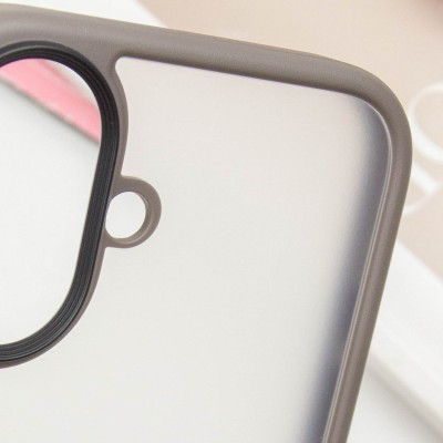 TPU+PC чохол Metal Buttons для Apple iPhone 16 (6.1") Сірий TPU+PC чохол Metal Buttons для Apple iPhone 16 (6.1") Сірий