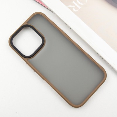 TPU+PC чохол Metal Buttons для Apple iPhone 16 Pro (6.3") Золотий