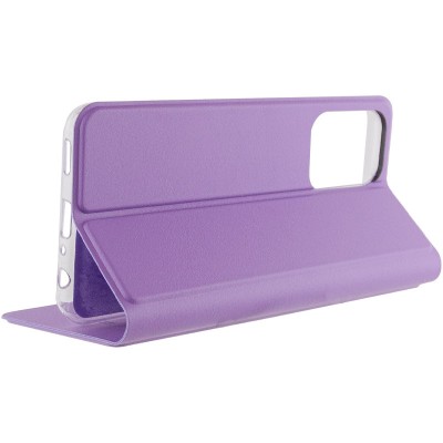 Шкіряний чохол книжка GETMAN Elegant (PU) для Xiaomi Redmi Note 12 4G Бузковий