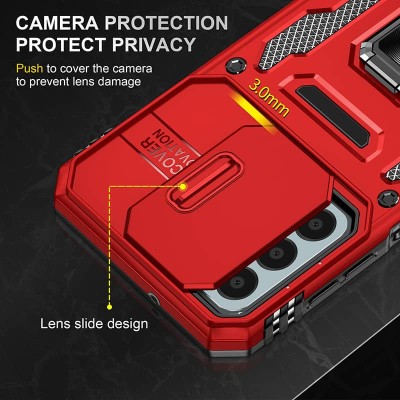 Ударостійкий чохол Camshield Army Ring для Samsung Galaxy A05s Червоний / Red Ударостійкий чохол Camshield Army Ring для Samsung Galaxy A05s Червоний / Red