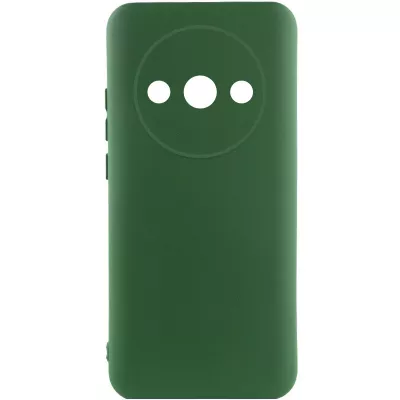 Чохол Silicone Cover Lakshmi Full Camera (AA) для Xiaomi Redmi A3 Зелений / Dark green