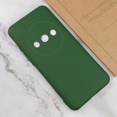 Чохол Silicone Cover Lakshmi Full Camera (AA) для Xiaomi Redmi A3 Зелений / Dark green Чохол Silicone Cover Lakshmi Full Camera (AA) для Xiaomi Redmi A3 Зелений / Dark green