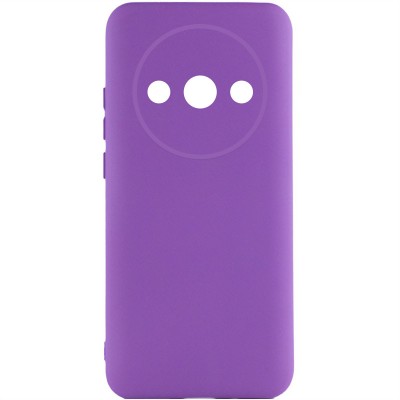 Чохол Silicone Cover Lakshmi Full Camera (AA) для Xiaomi Redmi A3 Фіолетовий / Purple