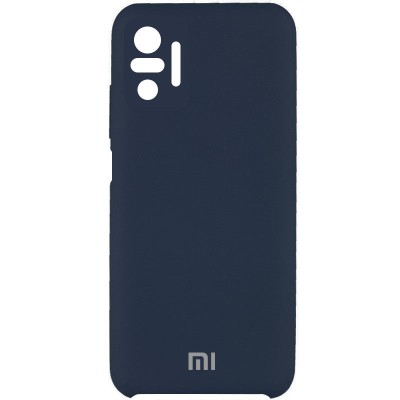Чохол Silicone Cover Full Camera (AAA) для Xiaomi Redmi Note 10 Pro / 10 Pro Max Синій / Midnight blue