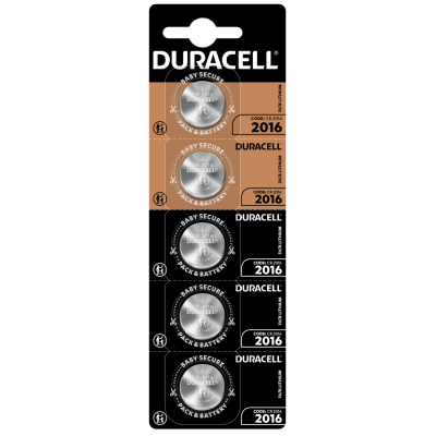 Батарейка DURACELL DL2016 DSN уп. 1х5 шт.