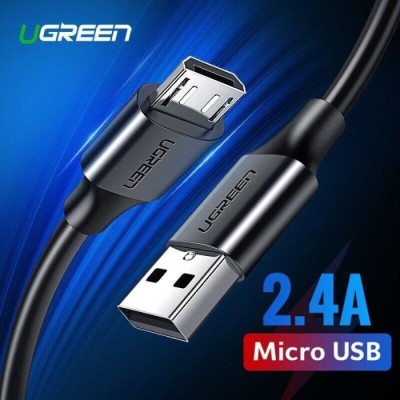 Кабель UGREEN US289 USB 2.0 To Micro Cable Nickel Plating 2A 1.5m Black (60137)