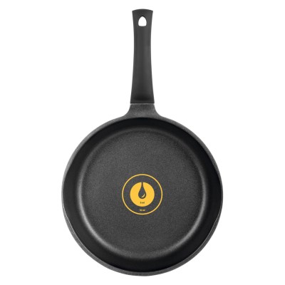 Сковорода RINGEL Zitrone Black глибока 28см з кришкою (RG-2108-28 BL-R)