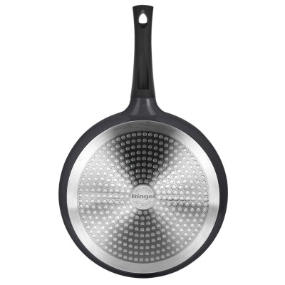 Сковорода RINGEL Zitrone Black глибока 28см з кришкою (RG-2108-28 BL-R)