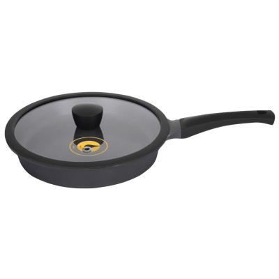 Сковорода RINGEL Zitrone Black глибока 28см з кришкою (RG-2108-28 BL-R)
