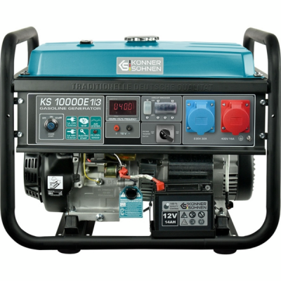 Генератор бензиновий Konner&Sohnen KS 10000E 1/3, 230/400В, 8.0кВт, 34.78/14.45А, електростартер, 88кг Генератор бензиновий Konner&Sohnen KS 10000E 1/3, 230/400В, 8.0кВт, 34.78/14.45А, електростартер, 88кг