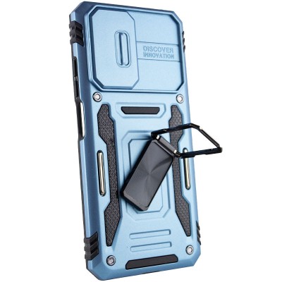 Ударостійкий чохол Camshield Army Ring для Xiaomi Redmi Note 11 (Global) / Note 11S / Note 12S Блакитний / Light Blue