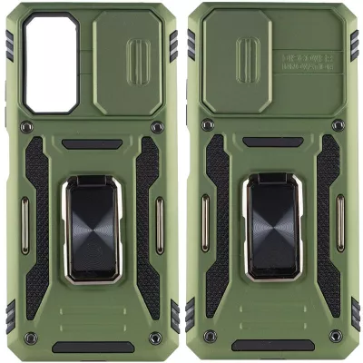 Ударостійкий чохол Camshield Army Ring для Xiaomi Redmi Note 11 (Global) / Note 11S / Note 12S Оливковий / Army Green