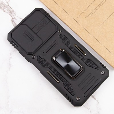 Ударостійкий чохол Camshield Army Ring для Xiaomi Redmi Note 11 (Global) / Note 11S / Note 12S Чорний / Black