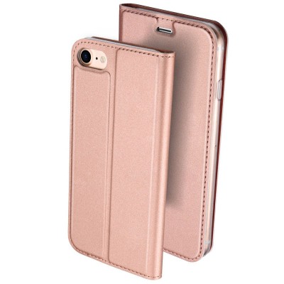 Чохол-книжка Dux Ducis з кишенею для візиток для Apple iPhone 7 / 8 / SE (2020) (4.7") Rose Gold