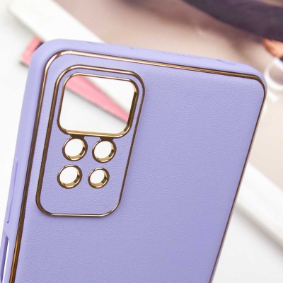 Шкіряний чохол Xshield для Xiaomi Redmi Note 12 Pro 4G Бузковий / Dasheen
