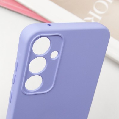 Чохол Silicone Cover Lakshmi Full Camera (A) для Samsung Galaxy A55 Бузковий / Dasheen