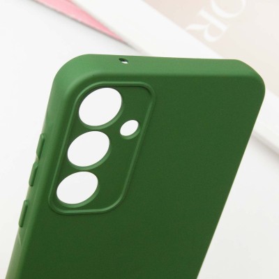 Чохол Silicone Cover Lakshmi Full Camera (A) для Samsung Galaxy A55 Зелений / Dark green