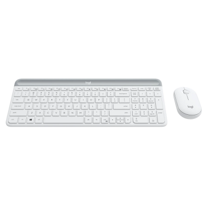IT/наб LOGITECH MK470 Slim Wireless Combo, US, Off-White (920-009205)