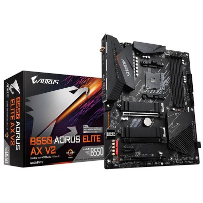 Материнська плата AMD B550 SAM4 ATX B550 AOR ELITE AX V2 GIGABYTE